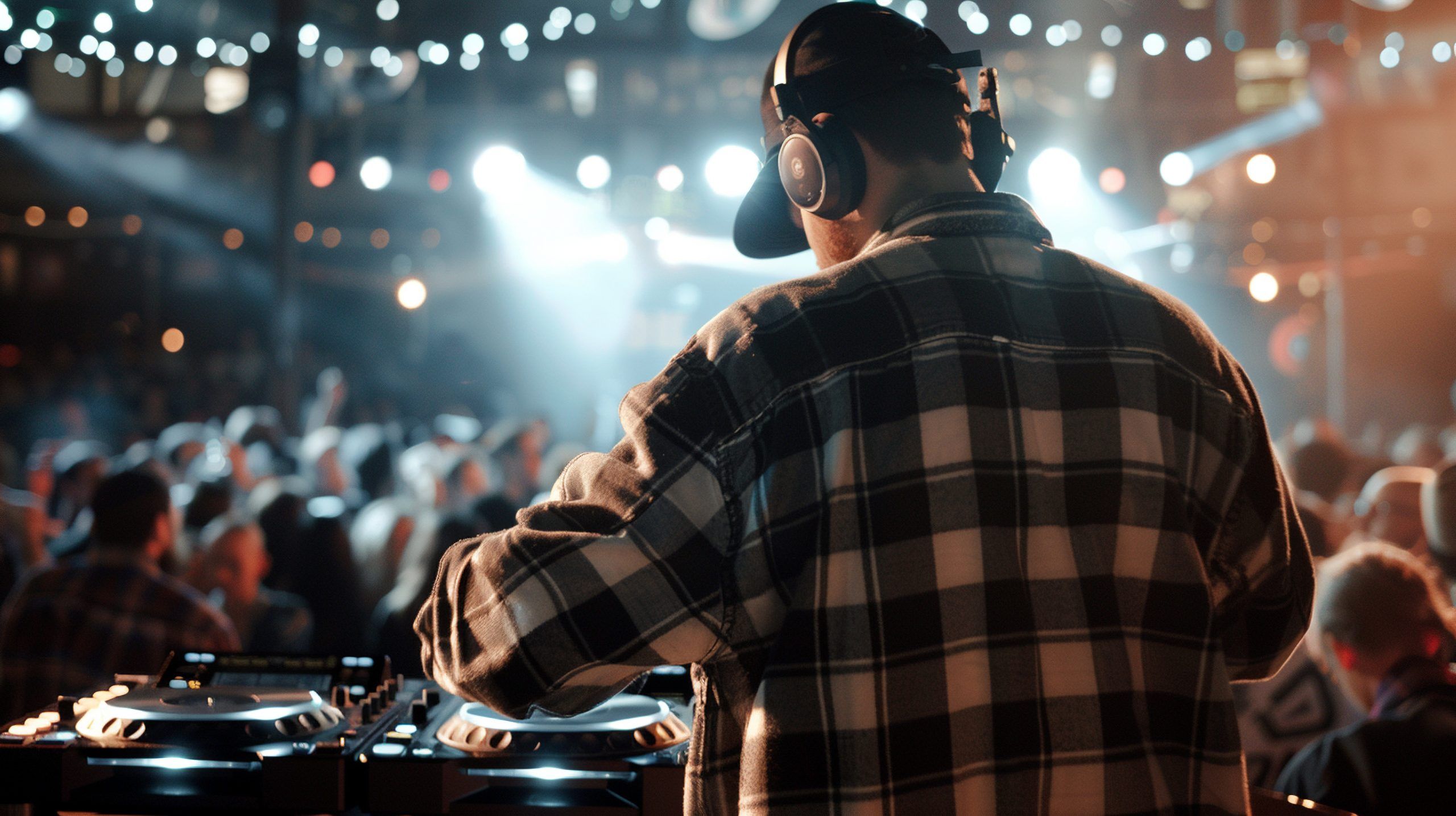 dj-is-standing-front-crowd-with-dj-dj-background